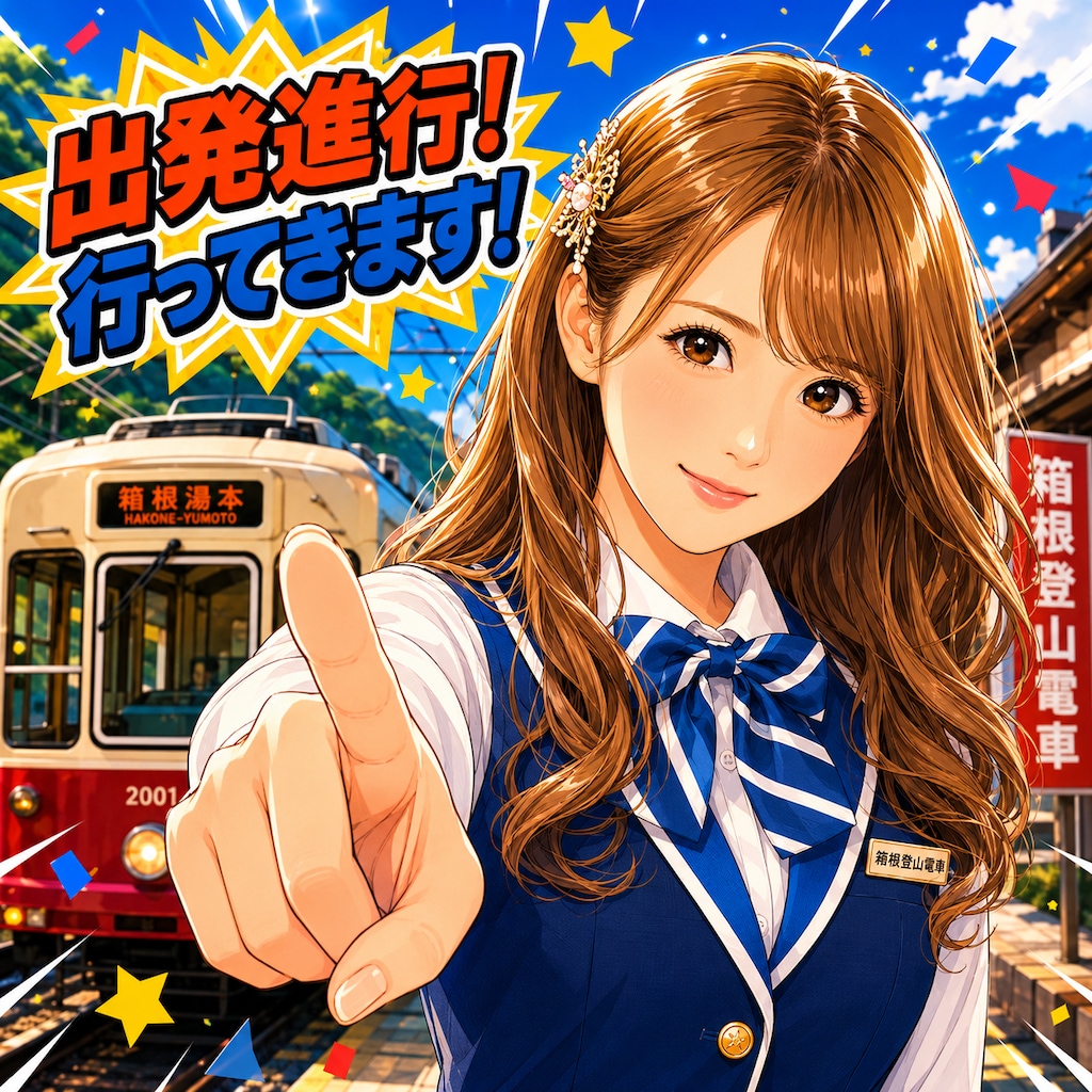 箱根登山鉄道、実際と違います。