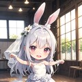 ちびキャラウェディングドレス💖 2枚目