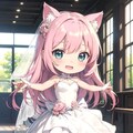 ちびキャラウェディングドレス💖 4枚目