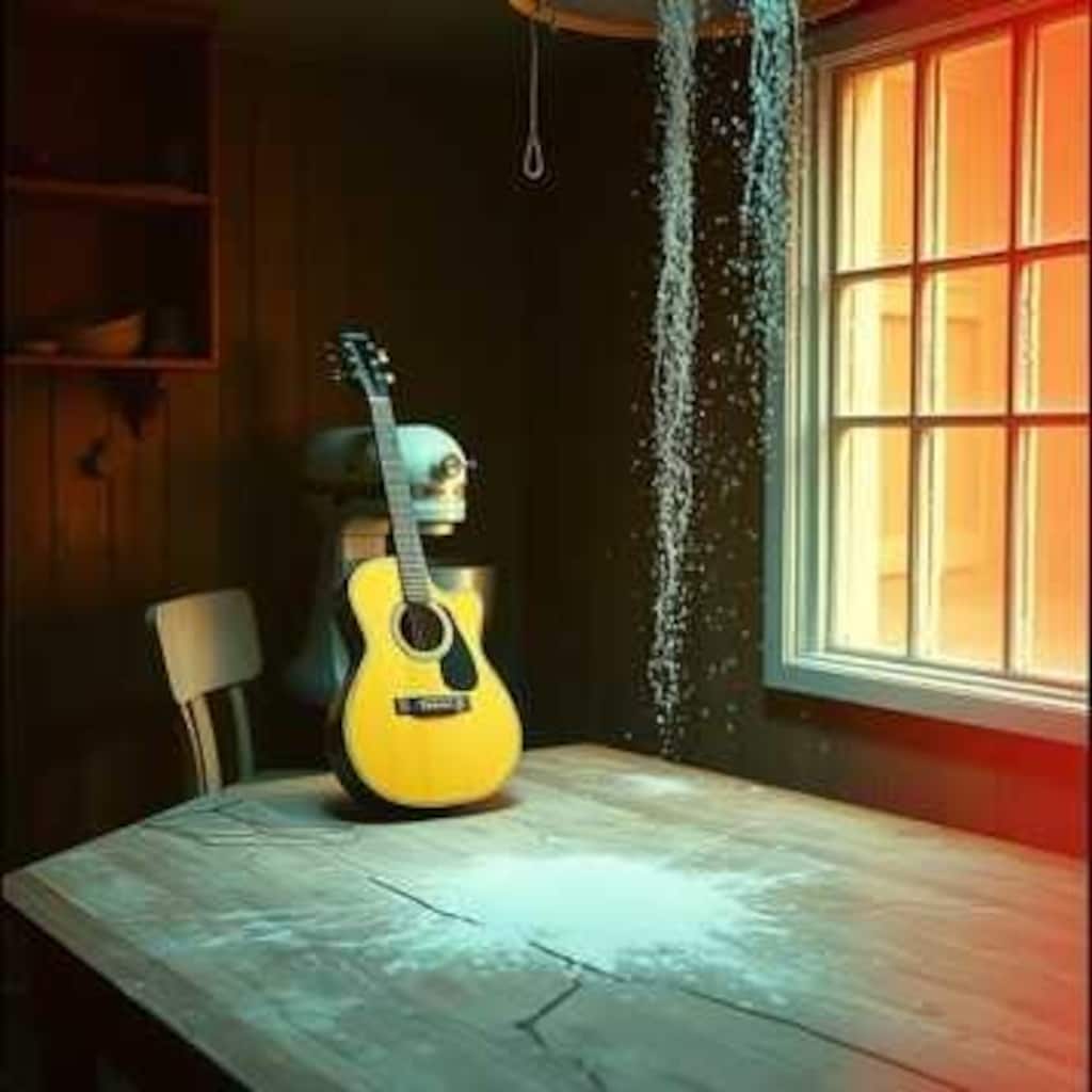 教会とギター(音楽のカバー写真)