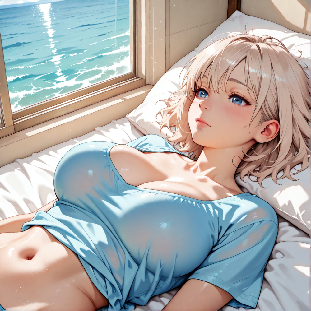 海×ブロンズ少女