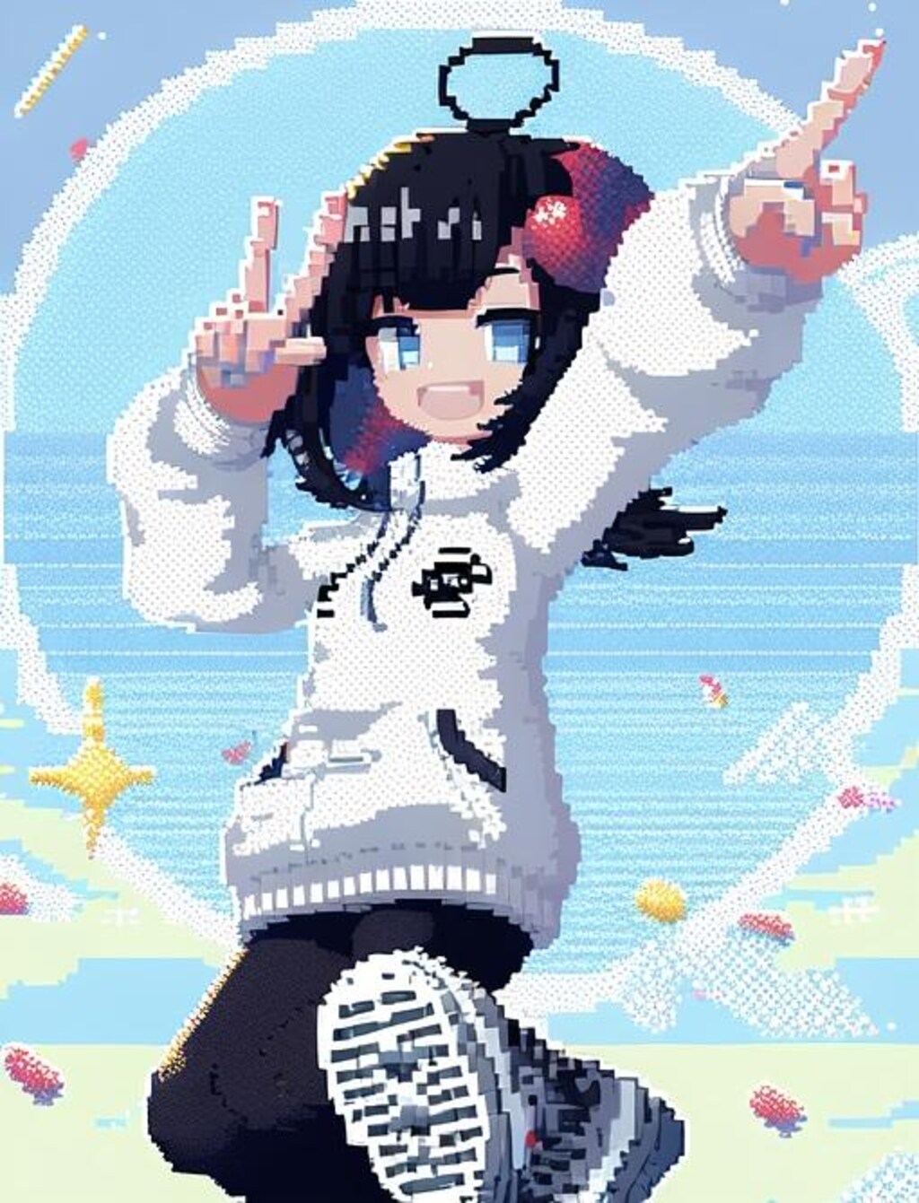 暇つぶし良作 ｢白パーカー｣