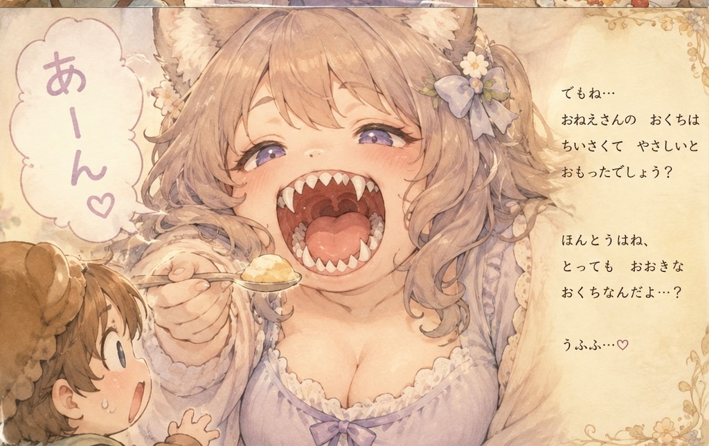 おねえさんのおくちのひみつ