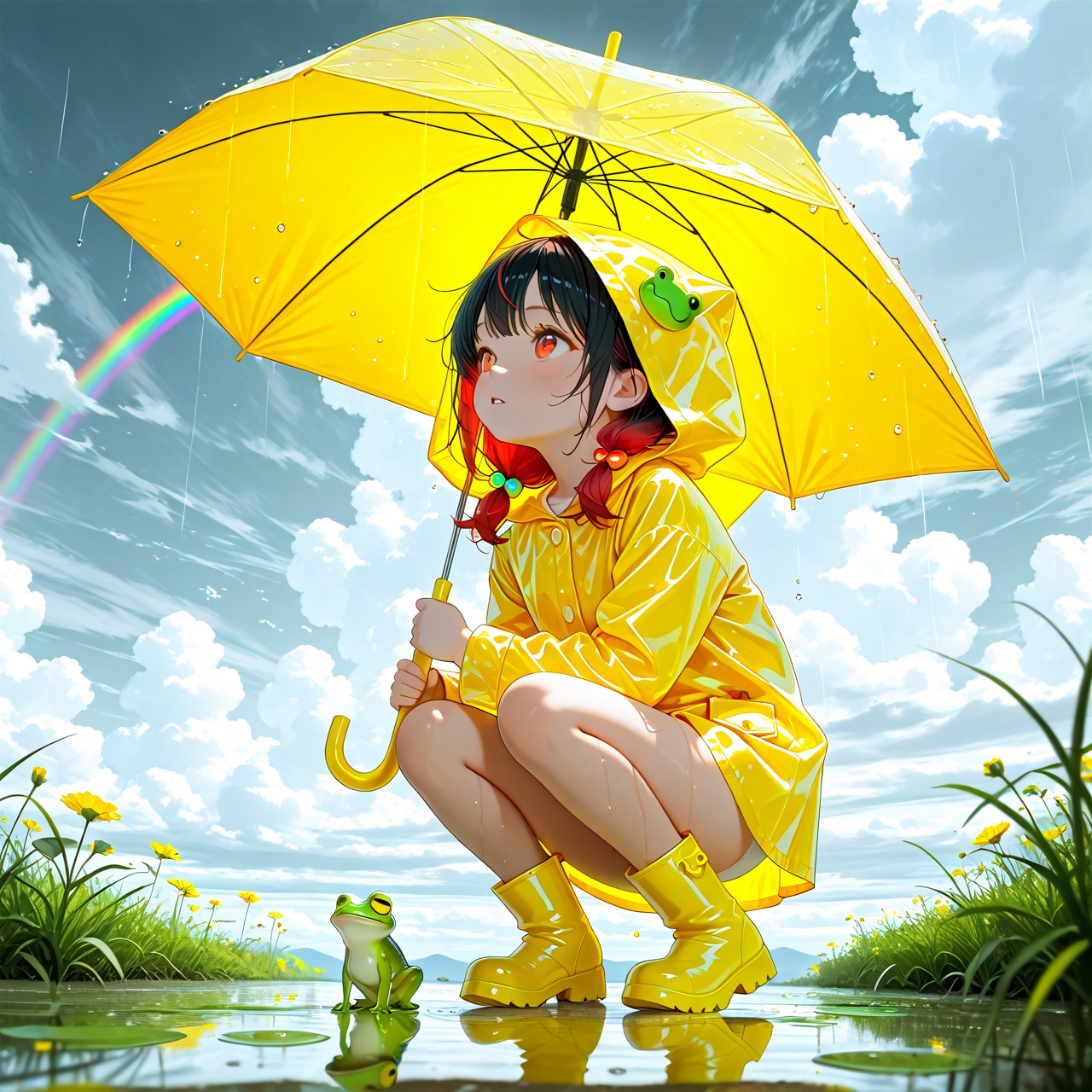 雨の後