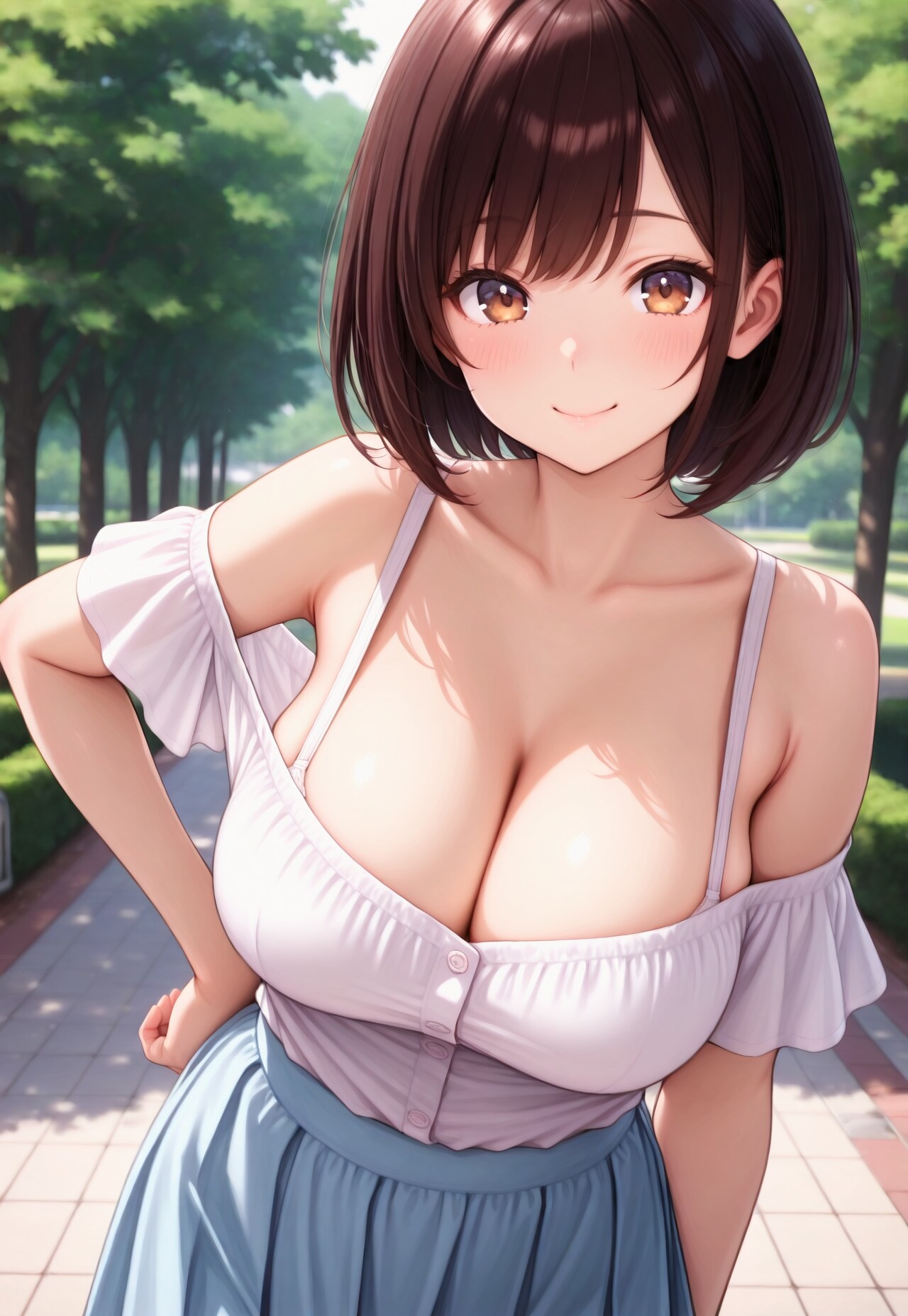 621（巨乳＋ボブ＋オフショル）