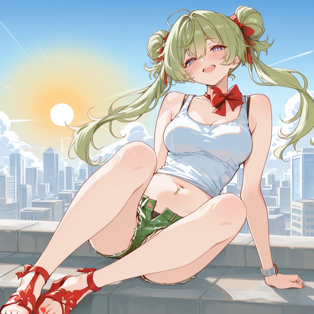 暑いので夏の装い260716