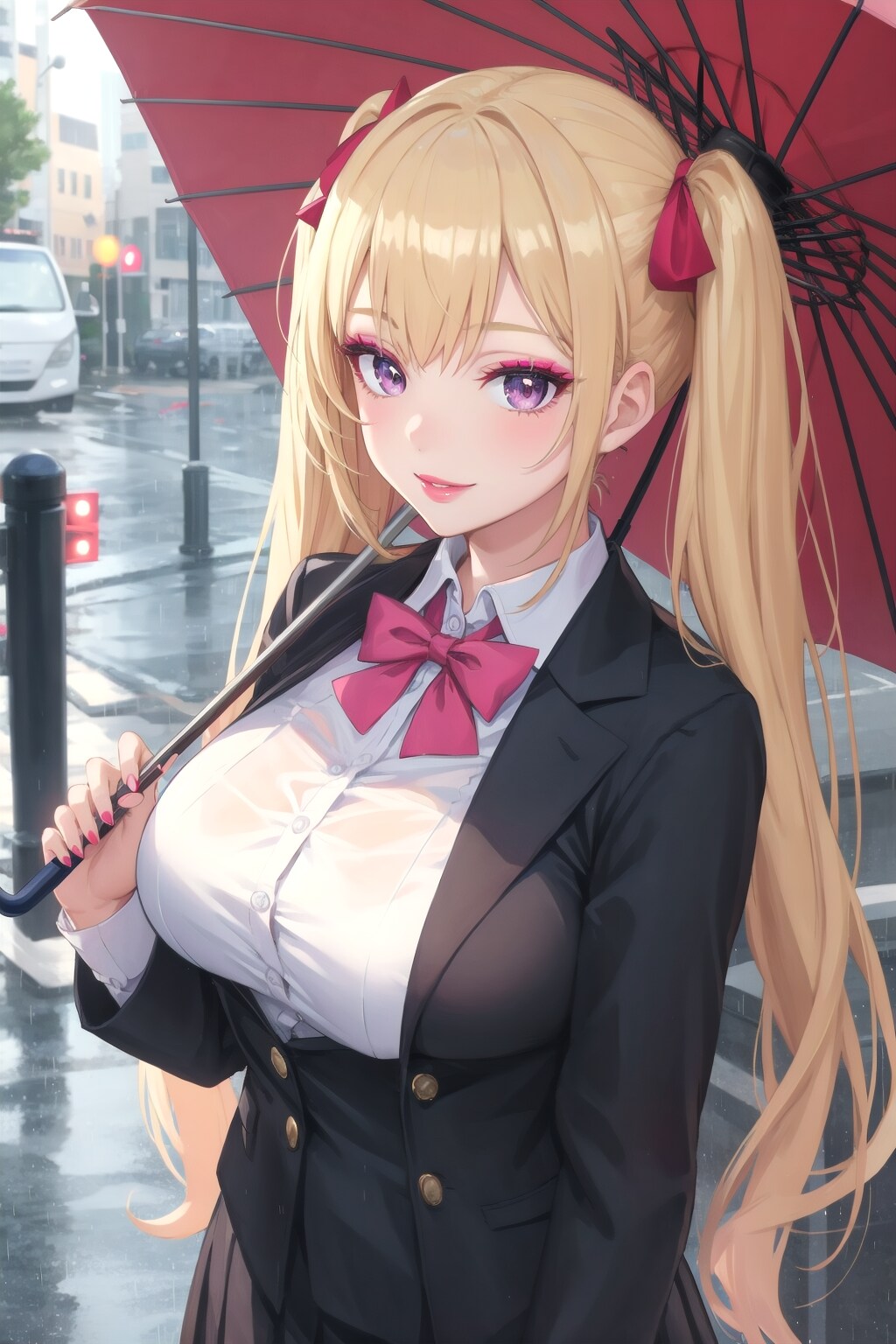 金髪ツインテ秘書18 | の人気AIイラスト・グラビア