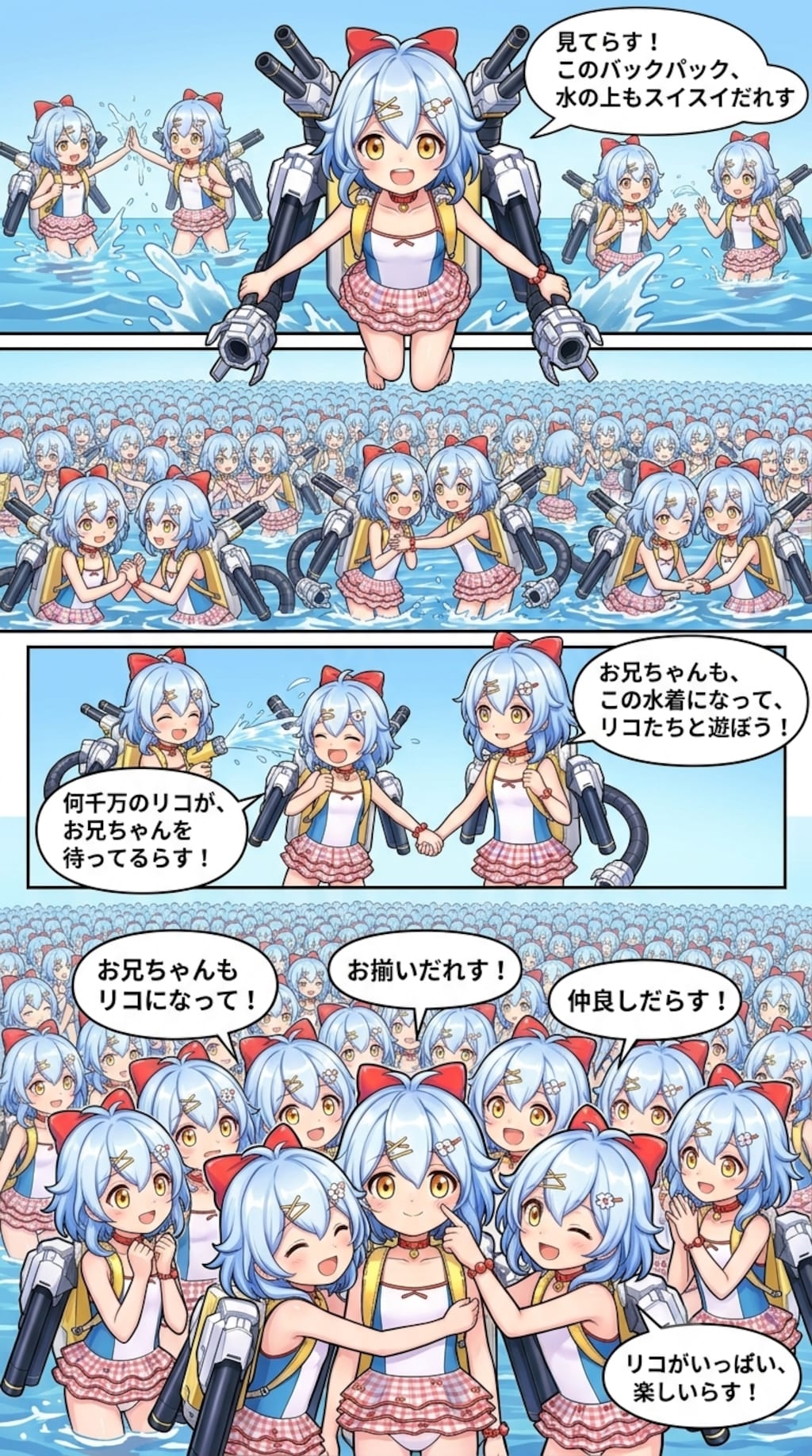 リコちゃんになっちゃった司令官とリコちゃん達のコミック#∞2