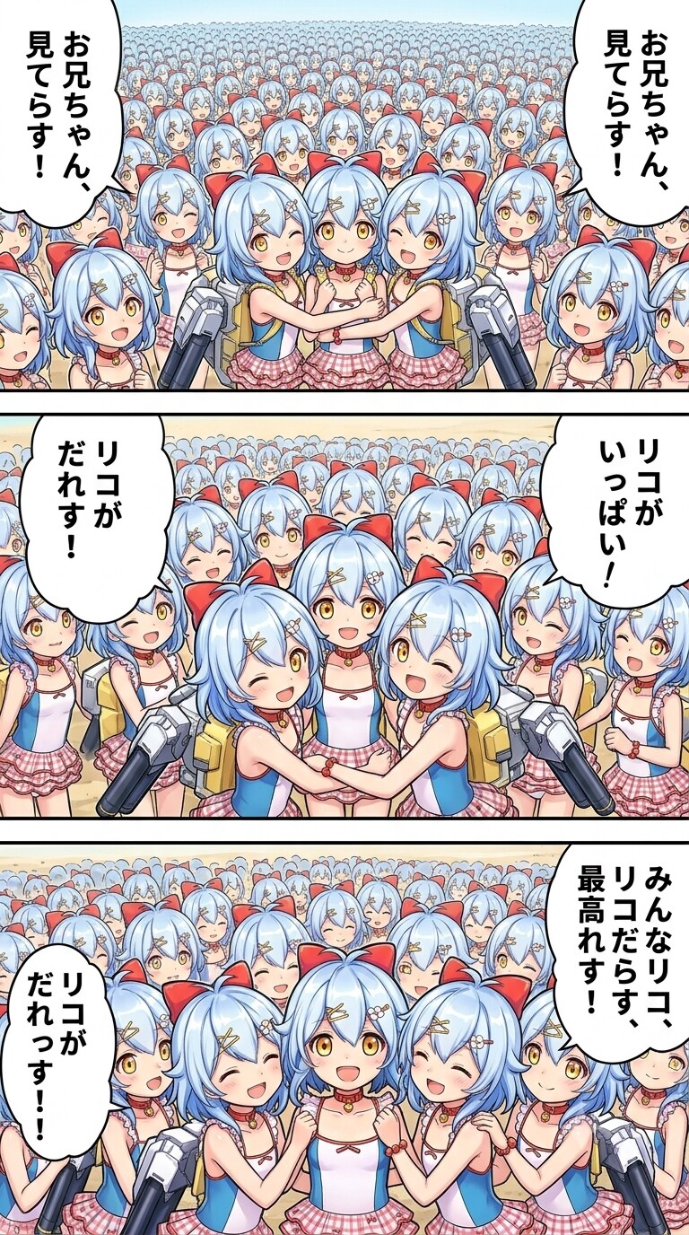 リコちゃんになっちゃった司令官とリコちゃん達のコミック#∞2