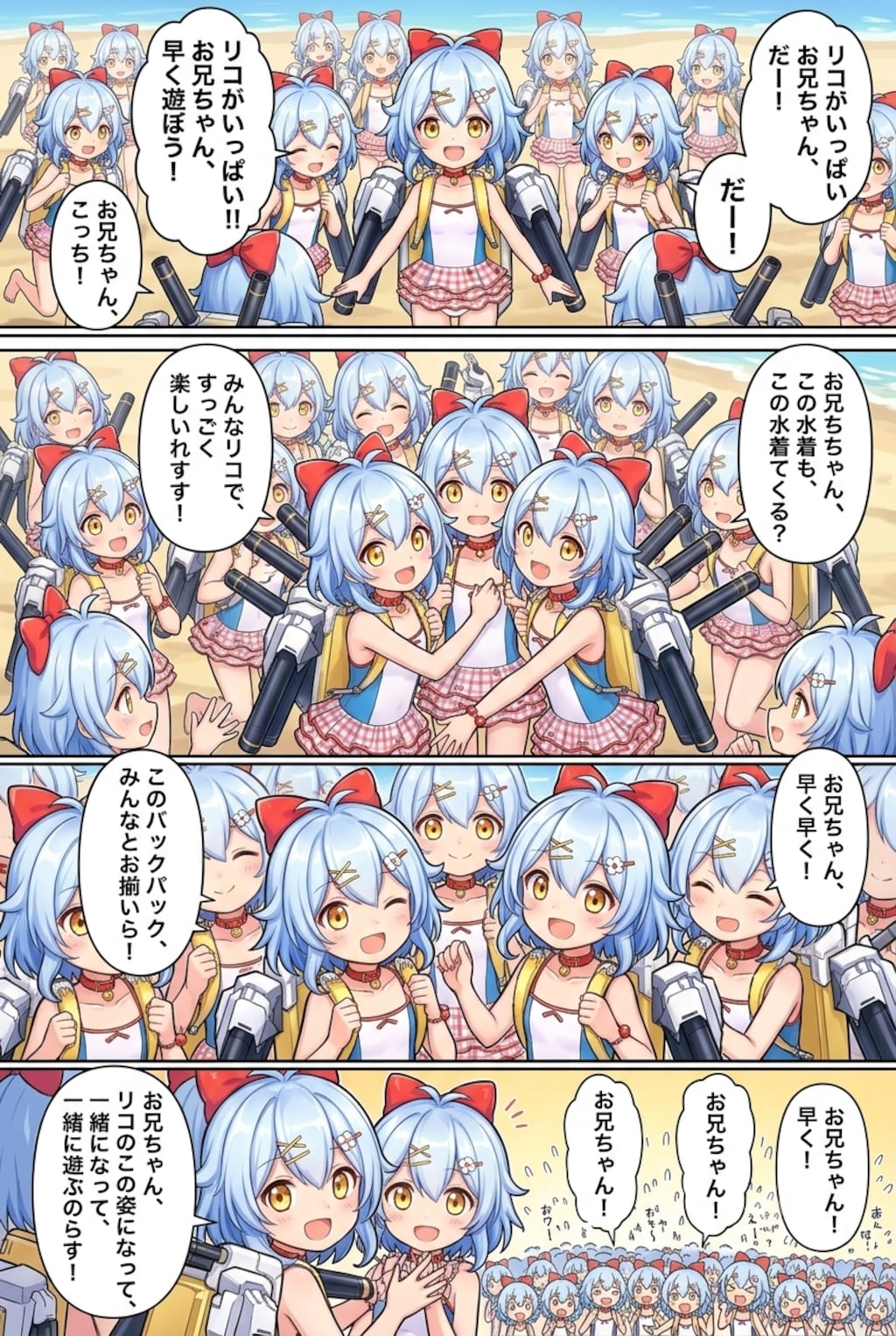 リコちゃんになっちゃった司令官とリコちゃん達のコミック#∞2
