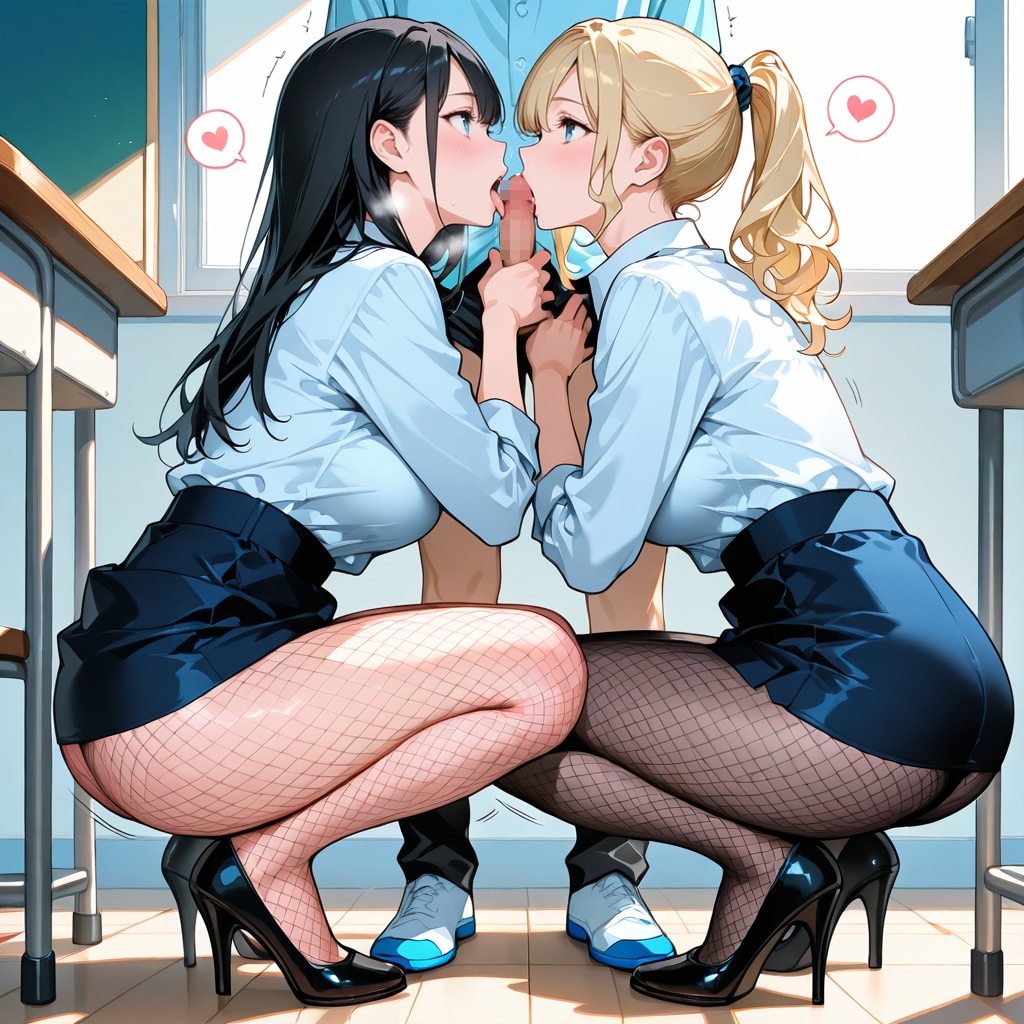 先生のお口比べ♡（ぅあぁ゛・・どっちのフェラもたまんねぇ！）