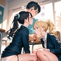 先生のお口比べ♡（ぅあぁ゛・・どっちのフェラもたまんねぇ！） 5枚目