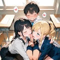 先生のお口比べ♡（ぅあぁ゛・・どっちのフェラもたまんねぇ！） 7枚目