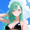 八雲べに　黒ビキニ 2枚目