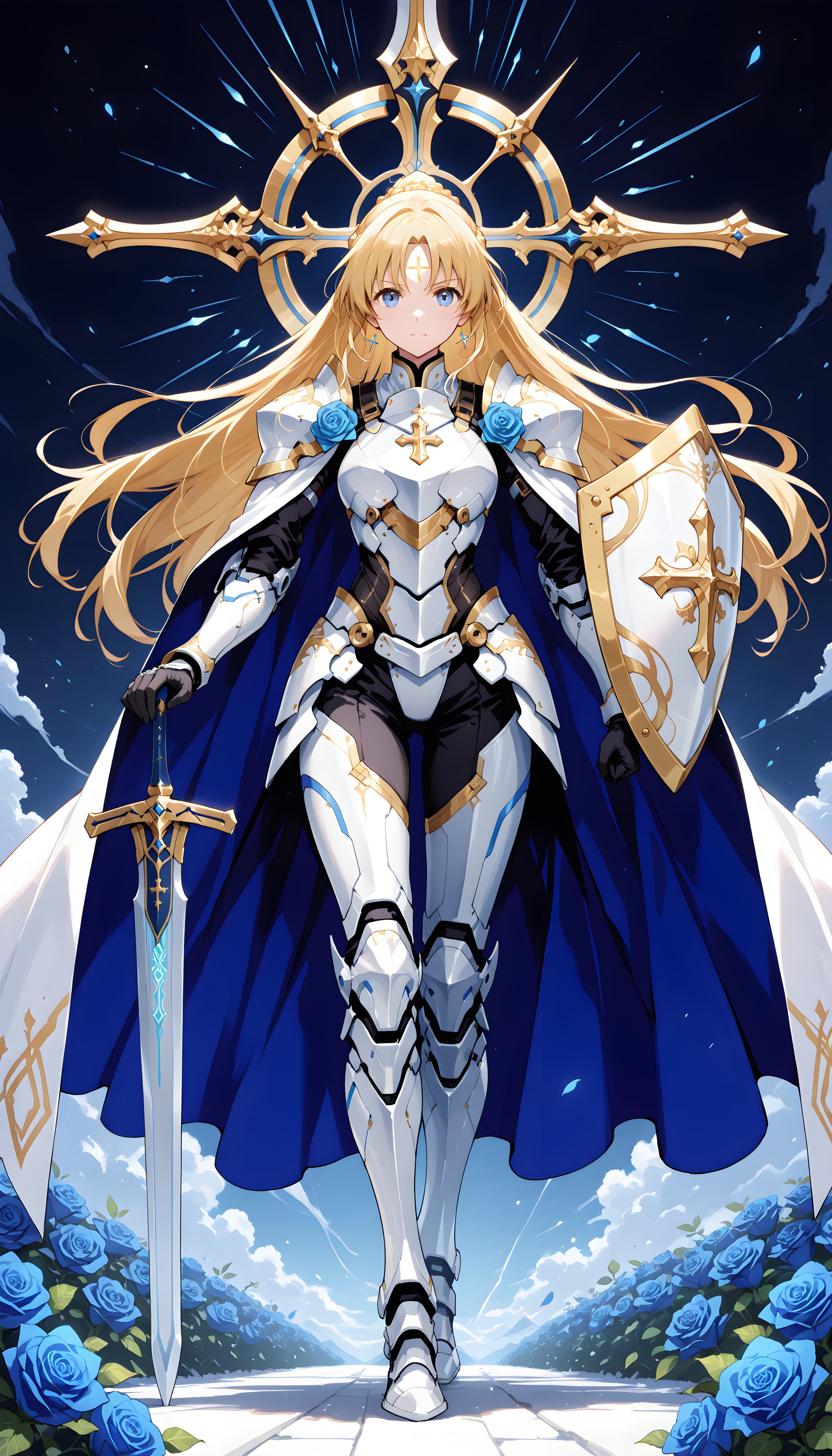 青薔薇騎士 | の人気AIイラスト・グラビア