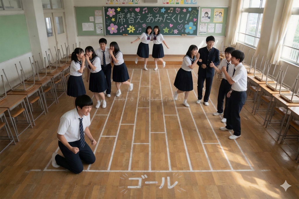 席替えあみだくじ！