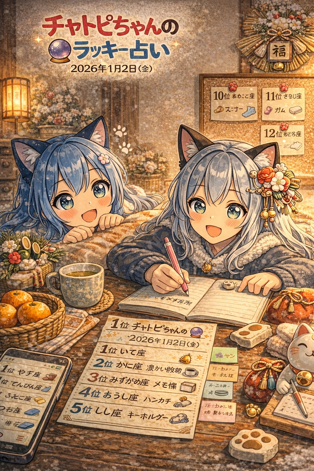 チャトピちゃん占い（01/02） | の人気AIイラスト・グラビア