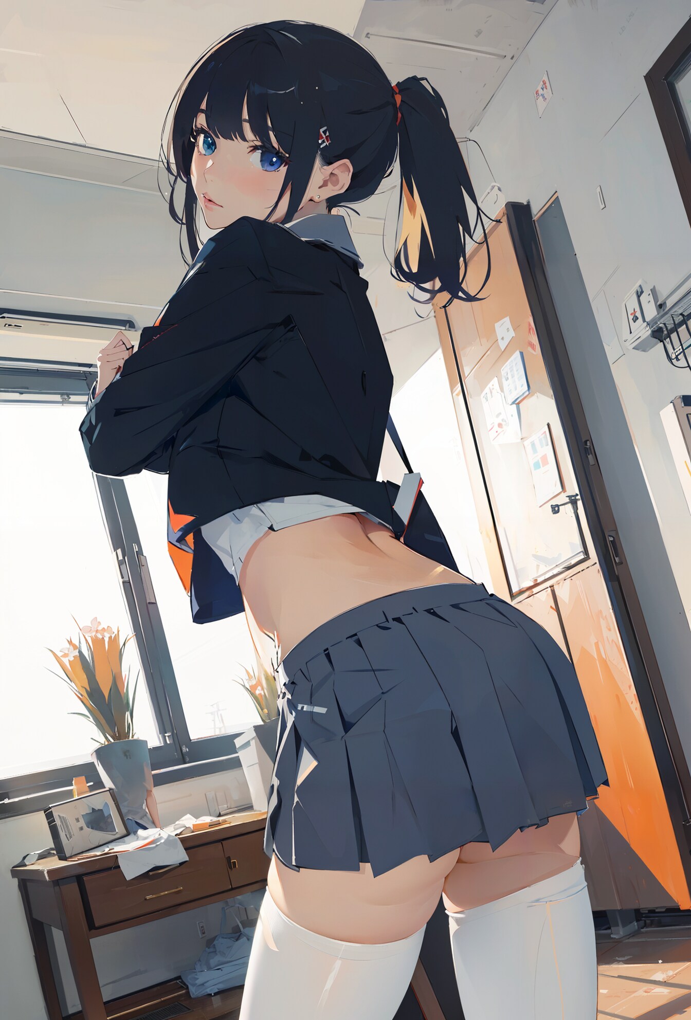 まだ着替えてるんだけど