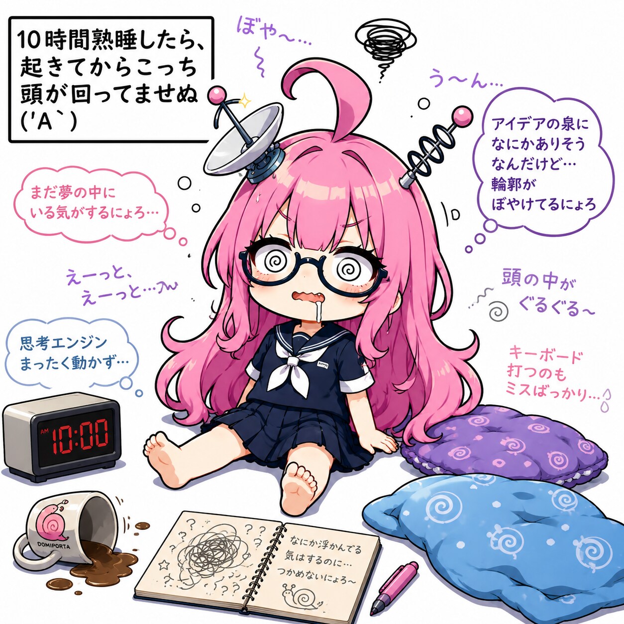 10時間熟睡したら、起きてからこっち頭が回ってませぬ('A`)