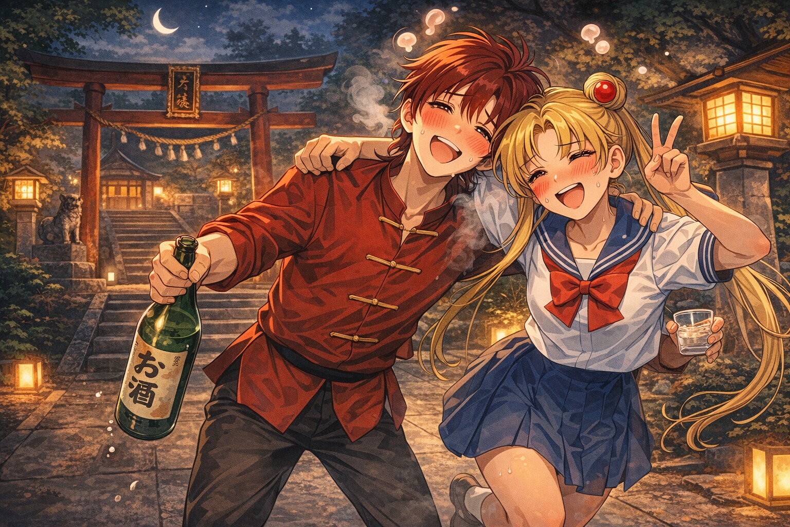 泥酔らんまの酒場放浪記第1話 | の人気AIイラスト・グラビア