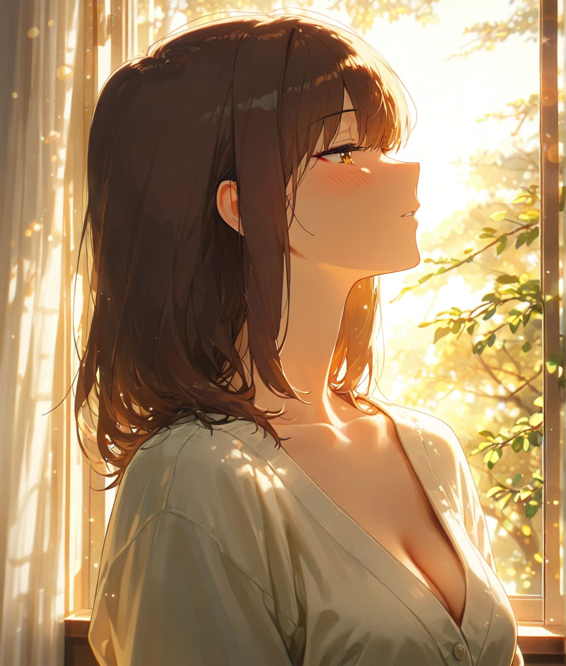 陽子と咲｜想いあう朝 | の人気AIイラスト・グラビア