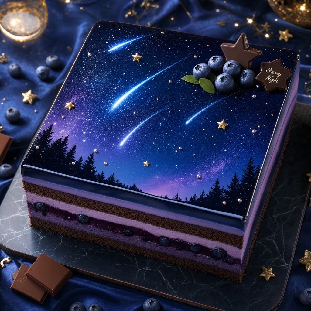 夜空ケーキ