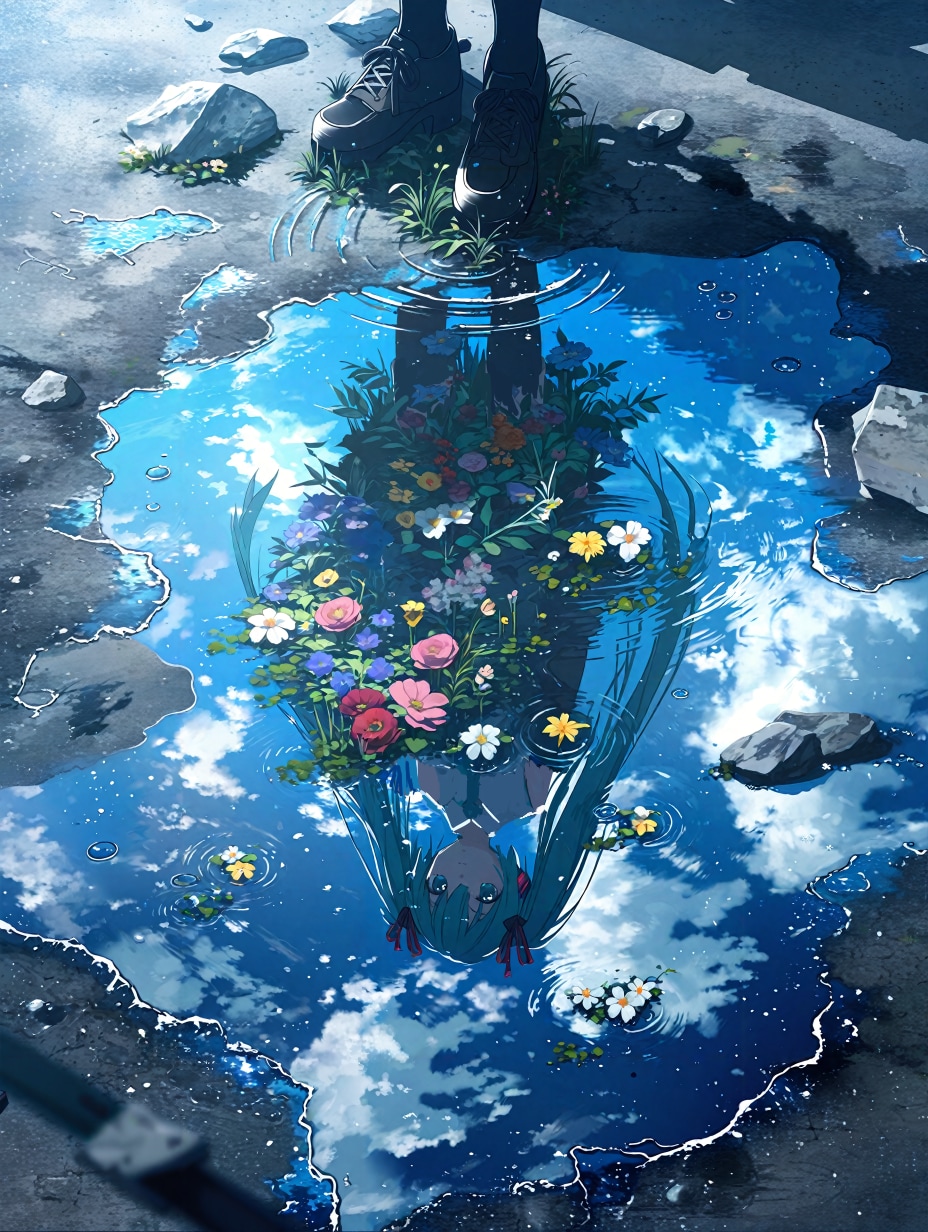 コンクリートに咲く花