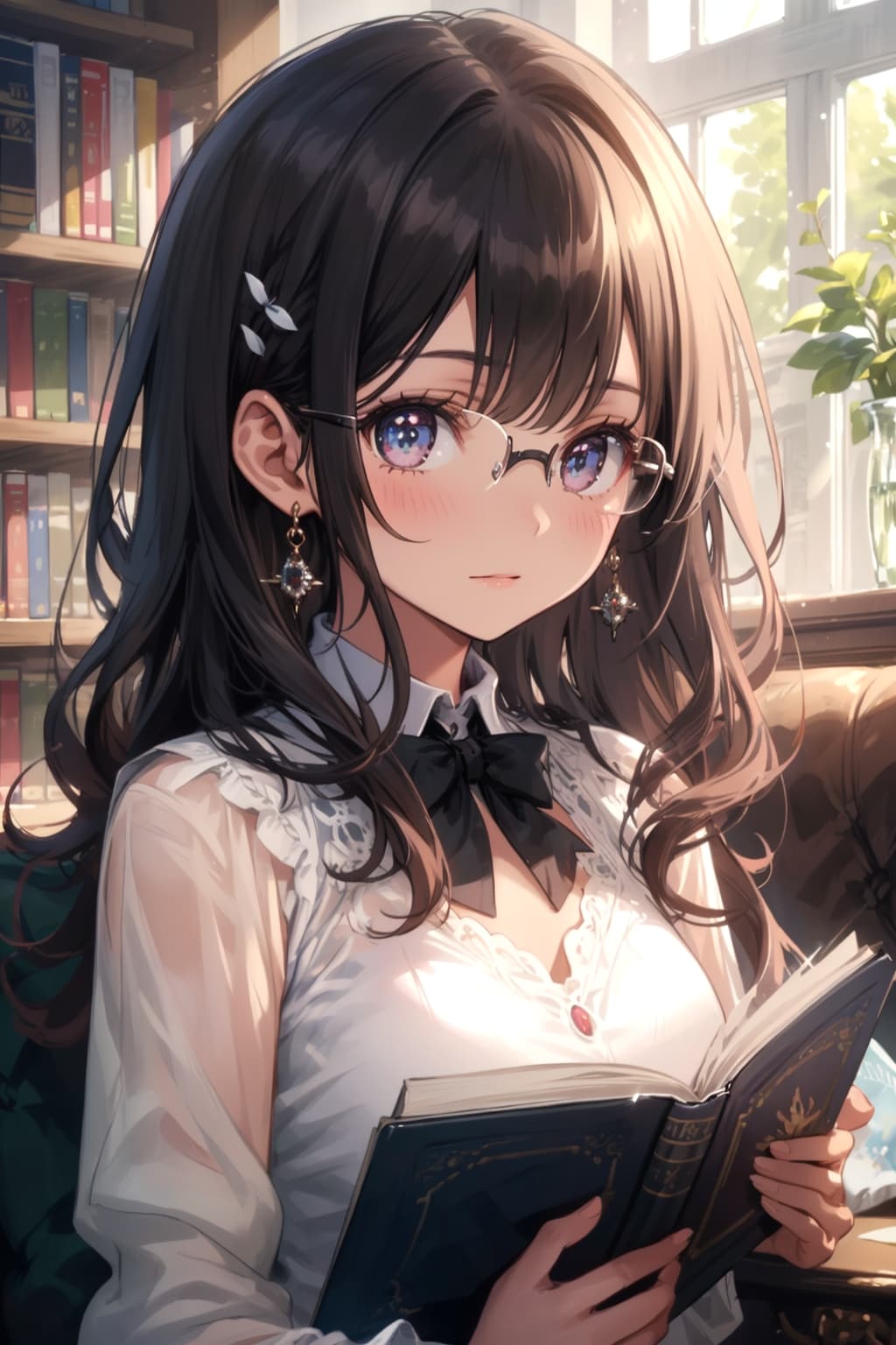 図書館で時々目が合う彼女