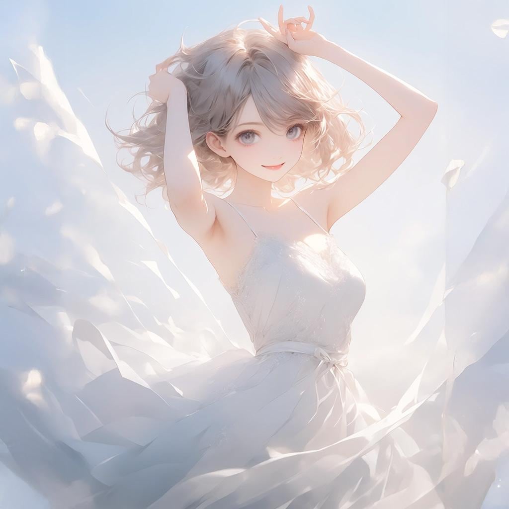 ピュア ホワイト ドレス