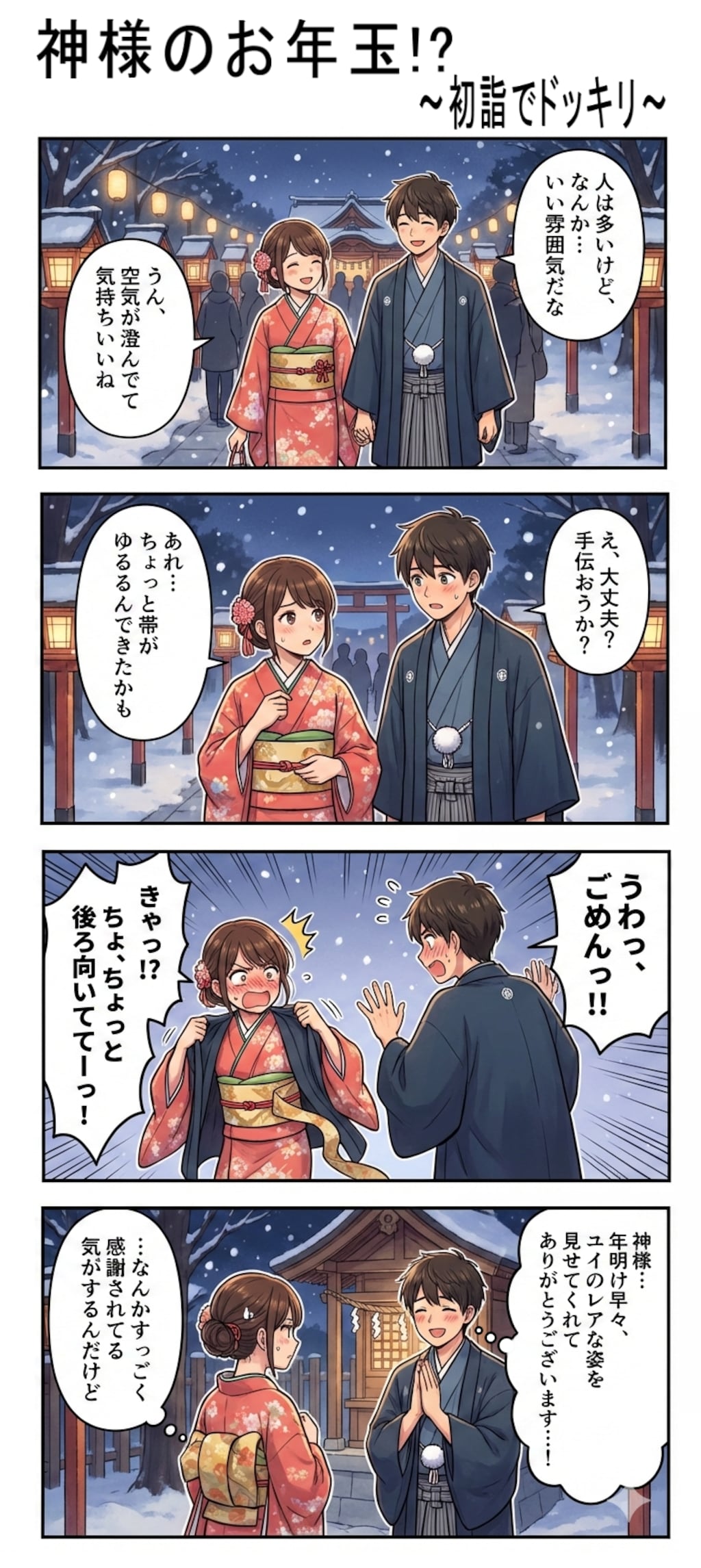 神様のお年玉！？ ～初詣でドッキリ～