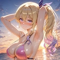 サイドポニーテールちゃんとアキナ 2枚目