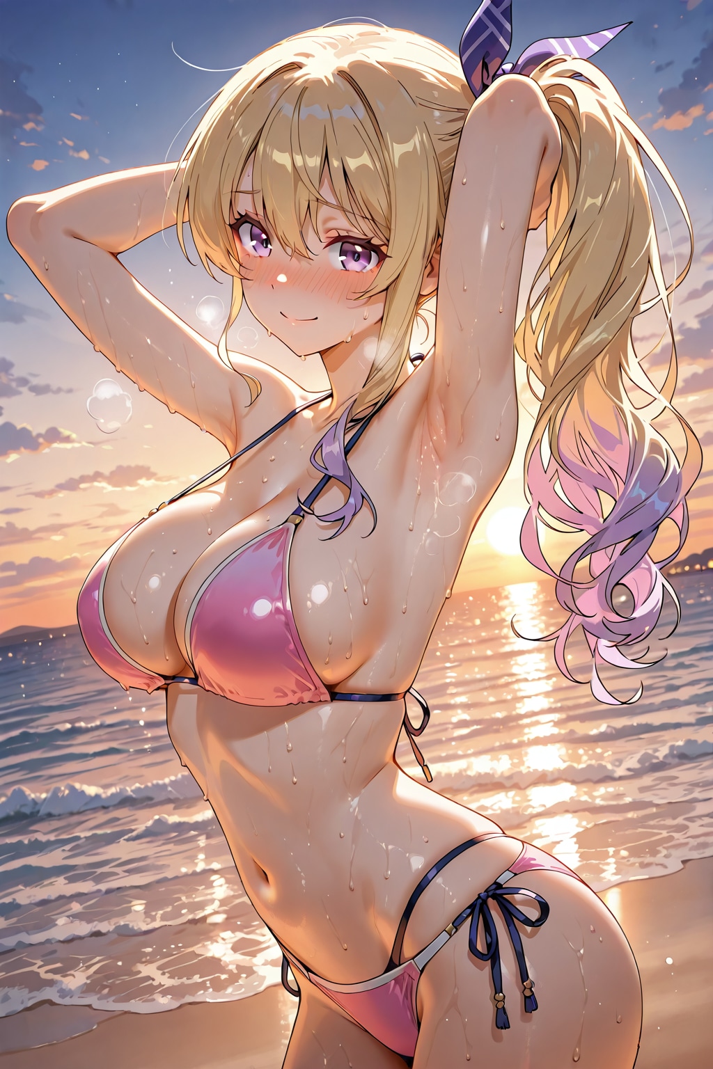 サイドポニーテールちゃんとアキナ