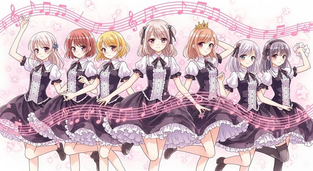 お嬢様のお清楚ダンス♪（仲良しパーティーダンス♪最後の2枚はフィギュア風）