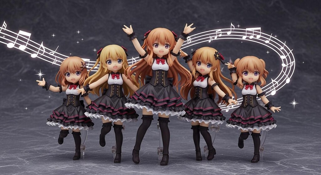 お嬢様のお清楚ダンス♪（仲良しパーティーダンス♪最後の2枚はフィギュア風）