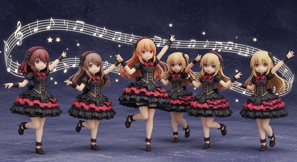 お嬢様のお清楚ダンス♪（仲良しパーティーダンス♪最後の2枚はフィギュア風）