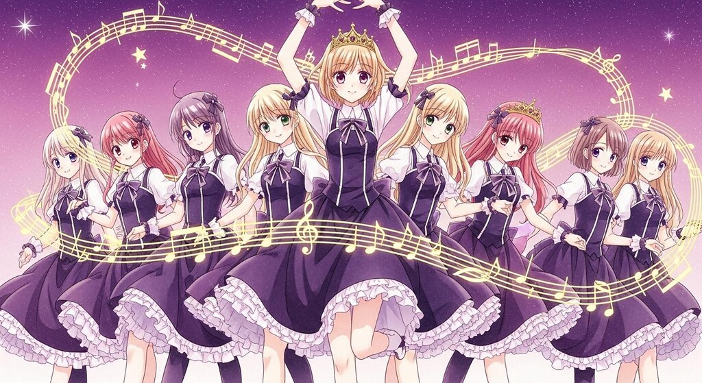 お嬢様のお清楚ダンス♪（仲良しパーティーダンス♪最後の2枚はフィギュア風）