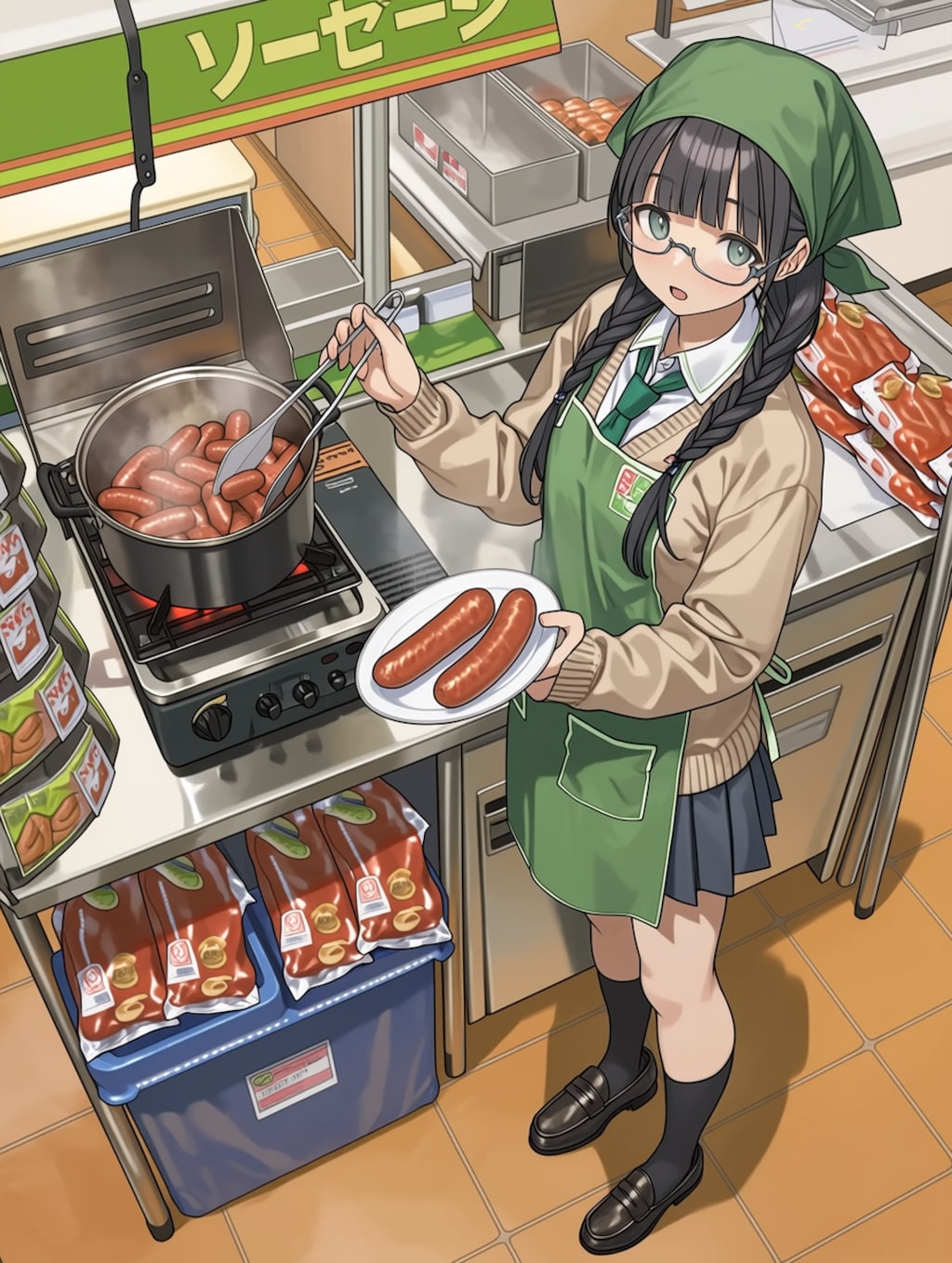 ソーセージの試食やってまーす2