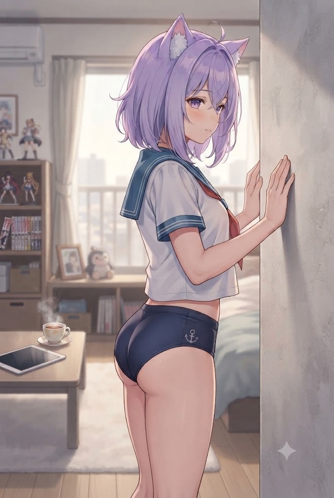 壁とパンツとセーラーシス