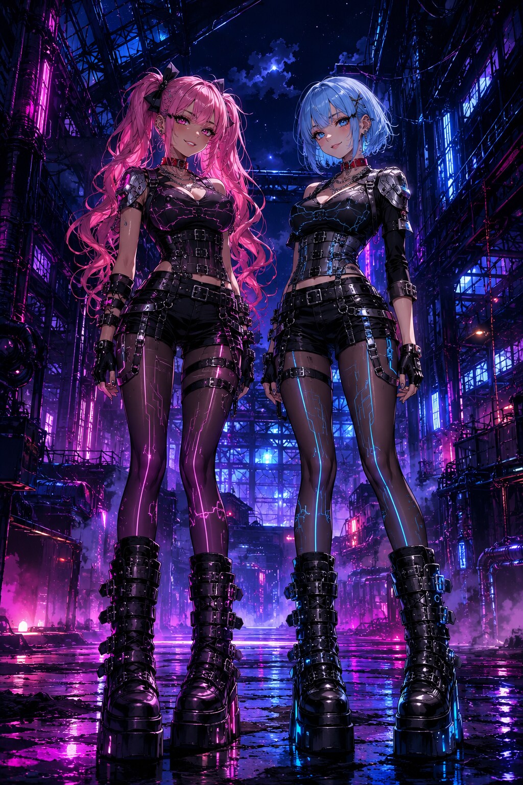 CYBER GOTH TECHWEAR | の人気AIイラスト・グラビア