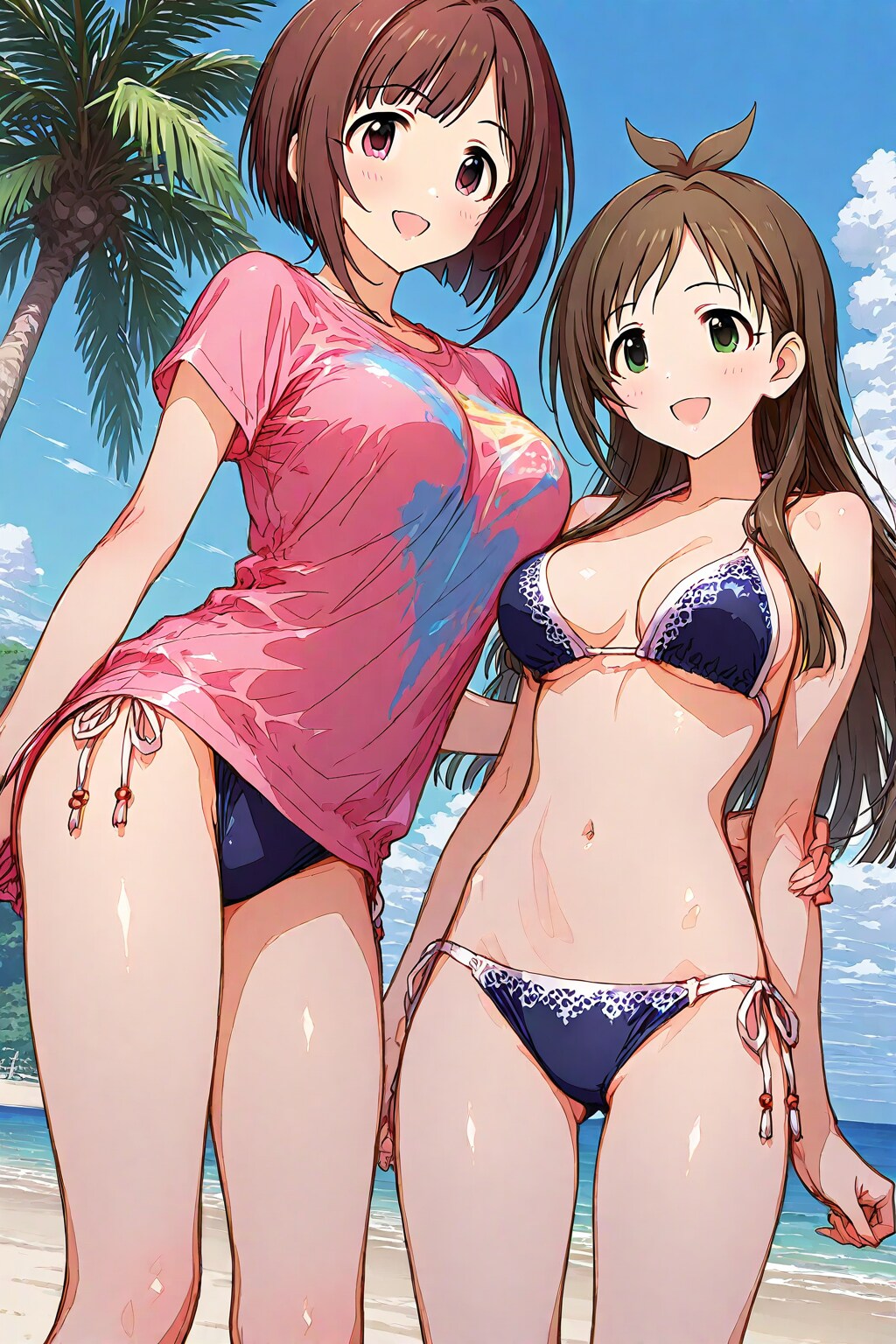 ビーチでビキニTシャツみくにゃんご (GRYPHON)