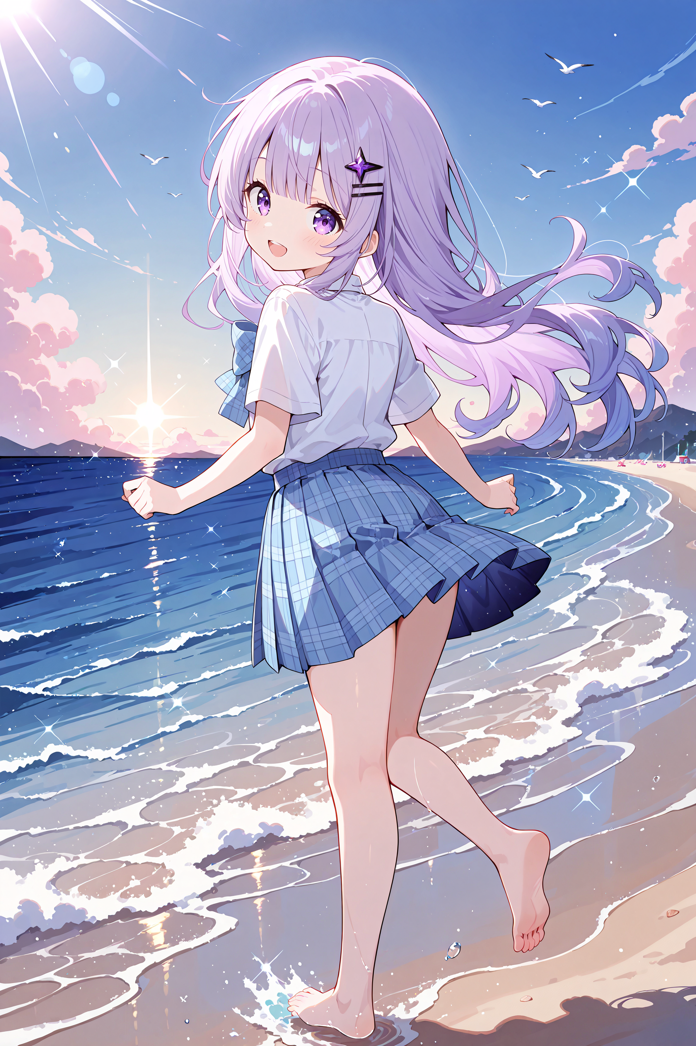 放課後の海 | の人気AIイラスト・グラビア