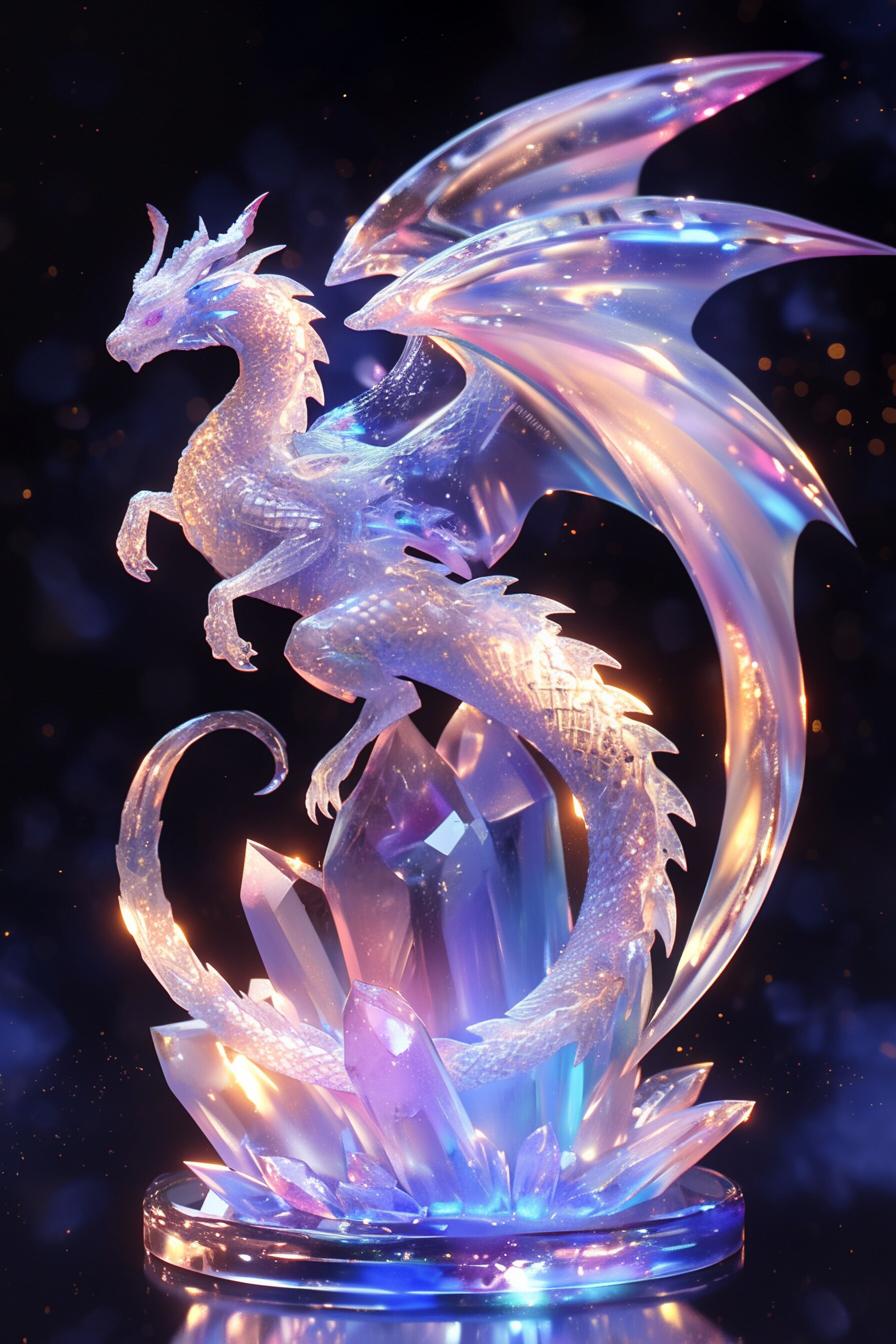 クリスタルドラゴンのフィギュア