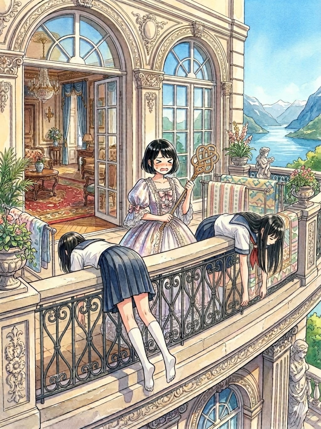 さあお嬢様、その手に持っているもので