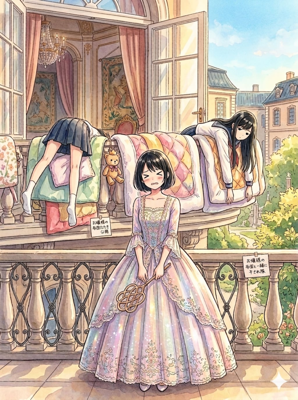 さあお嬢様、その手に持っているもので