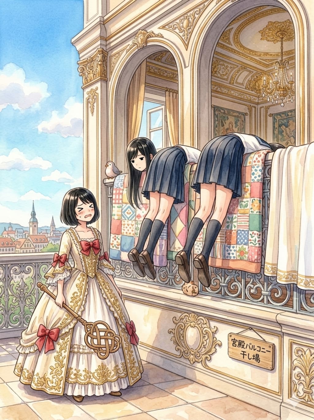 さあお嬢様、その手に持っているもので