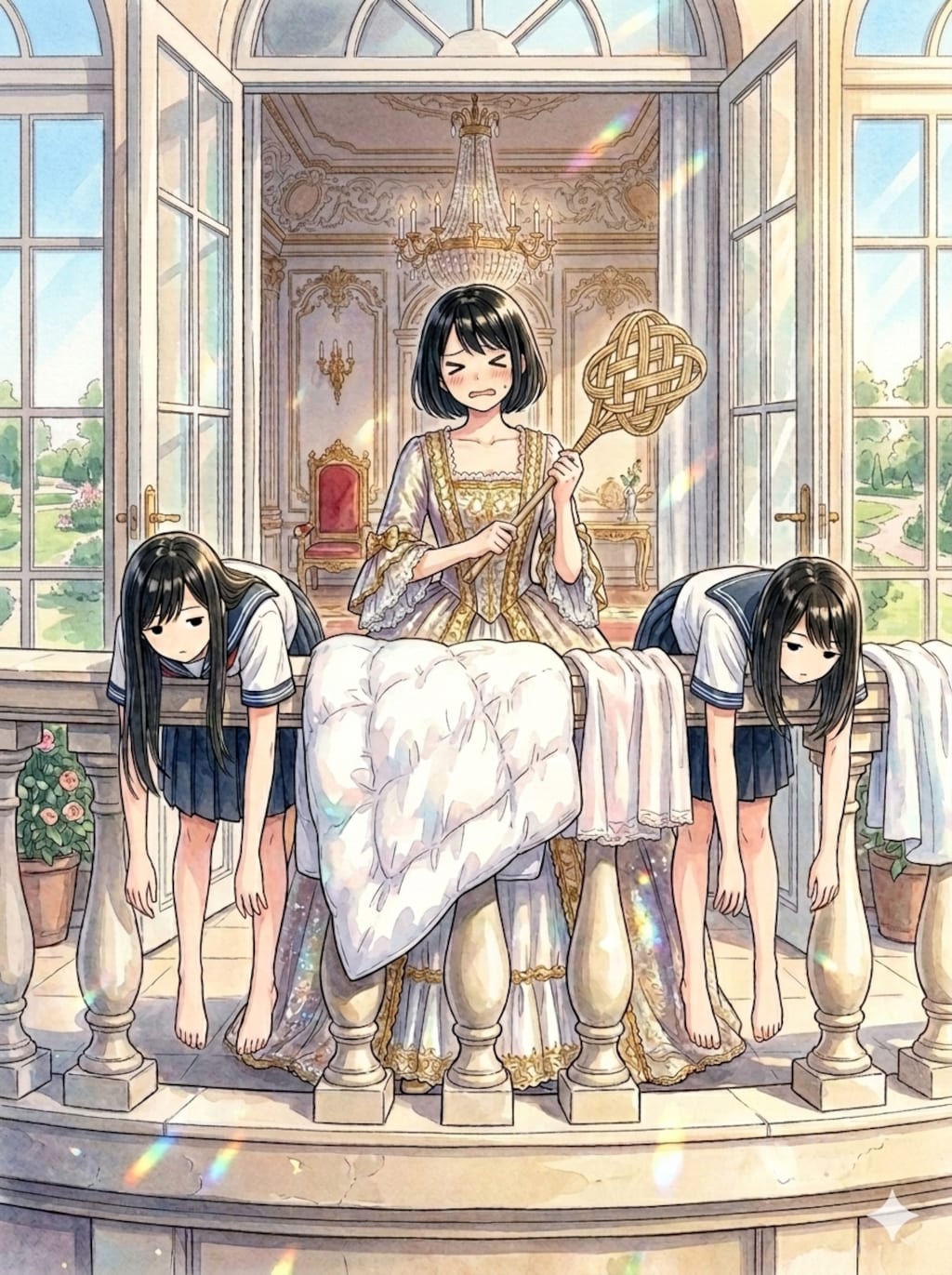 さあお嬢様、その手に持っているもので
