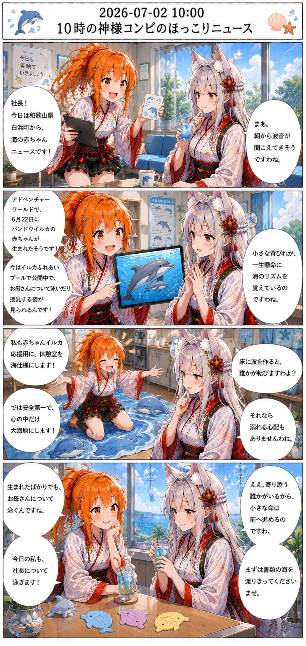毎日漫画　10時　ほっこりニュース