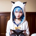 すいちゃんとねこ 2枚目