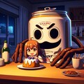 悪人面ビール缶とプリン 4枚目