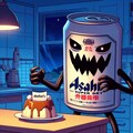 悪人面ビール缶とプリン 2枚目